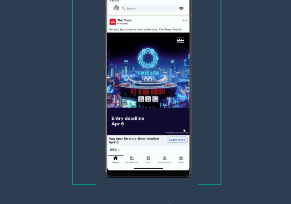 Open the LinkedIn App on your phone
